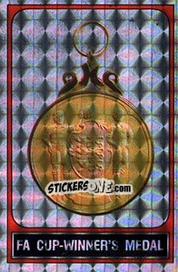 Cromo F.A. Cup Medal - UK Football 1985-1986 - Panini