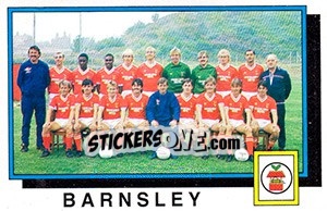 Cromo Barnsley Team - UK Football 1985-1986 - Panini