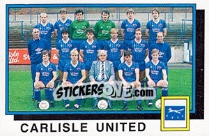 Cromo Carlisle United Team - UK Football 1985-1986 - Panini