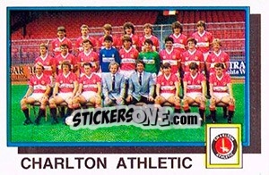 Sticker Charlton Athletic Team - UK Football 1985-1986 - Panini