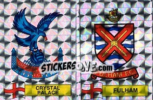 Sticker Crystal Palace / Fulham Badge - UK Football 1985-1986 - Panini