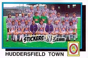 Sticker Huddersfield Town Team - UK Football 1985-1986 n. 416 - Panini
