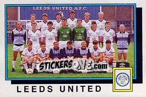 Figurina Leeds United Team - UK Football 1985-1986 - Panini