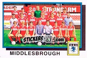 Sticker Middlesbrough Team - UK Football 1985-1986 n. 420 - Panini