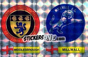 Sticker Middlesbrough / Millwall Badge - UK Football 1985-1986 n. 421 - Panini