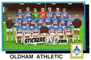 Figurina Oldham Athletic Team - UK Football 1985-1986 - Panini