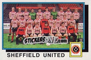 Sticker Sheffield United Team - UK Football 1985-1986 n. 428 - Panini