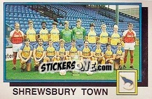 Sticker Shrewsbury Town Team - UK Football 1985-1986 - Panini