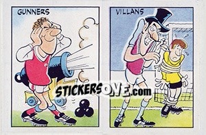 Sticker Arsenal / Aston Villa - UK Football 1985-1986 n. 436 - Panini