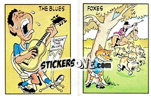 Sticker Ipswich Town /  Leicester City - UK Football 1985-1986 n. 439 - Panini