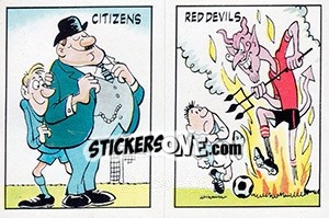 Sticker Manchester City / Manchester United - UK Football 1985-1986 n. 441 - Panini