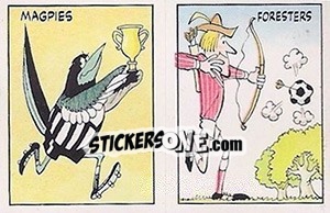 Sticker Newcastle United / Nottingham Forest - UK Football 1985-1986 n. 442 - Panini