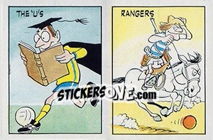 Sticker Oxford United / Queens Park Rangers - UK Football 1985-1986 n. 443 - Panini