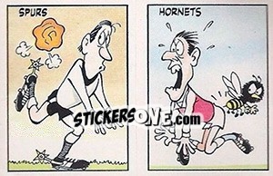 Sticker Tottenham Hotspur / Watford - UK Football 1985-1986 n. 445 - Panini