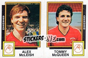 Cromo Alex McLeish / Tommy McQueen - UK Football 1985-1986 - Panini