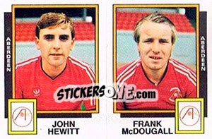 Sticker John Hewitt / Frank McDougall - UK Football 1985-1986 n. 459 - Panini