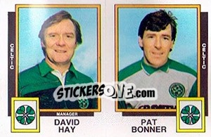 Cromo David Hay / Pat Bonner - UK Football 1985-1986 - Panini