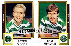 Sticker Peter Grant / Tom McAdam - UK Football 1985-1986 n. 465 - Panini