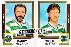 Sticker Danny McGrain / Willie McStay - UK Football 1985-1986 n. 466 - Panini