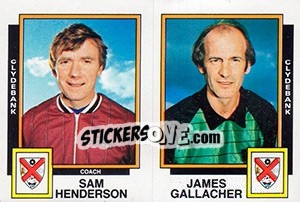 Sticker Sam Henderson / James Gallacher - UK Football 1985-1986 - Panini