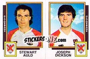 Figurina Stewart Auld / Joseph Dickson - UK Football 1985-1986 - Panini