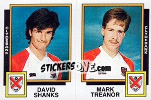 Sticker David Shanks / Mark Treanor - UK Football 1985-1986 - Panini