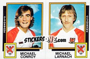 Cromo Michael Conroy / Michael Larnach - UK Football 1985-1986 - Panini