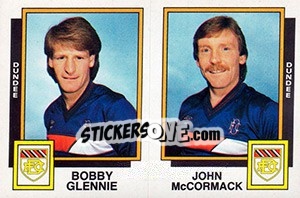 Sticker Bobby Glennie / John Mccormack - UK Football 1985-1986 n. 483 - Panini