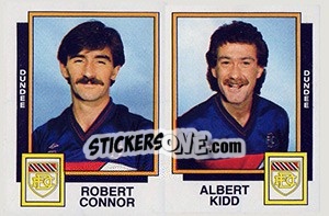Sticker Robert Connor / Albert Kidd - UK Football 1985-1986 n. 486 - Panini