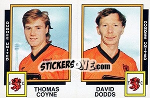 Cromo Thomas Coyne / David Dodds - UK Football 1985-1986 - Panini
