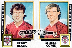 Cromo Kenny Black / George Cowie - UK Football 1985-1986 - Panini