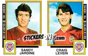 Sticker Sandy Jardine / Craig Levein - UK Football 1985-1986 n. 503 - Panini