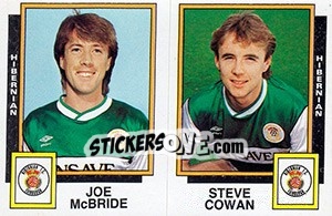 Sticker Joe McBride / Steve Cowan - UK Football 1985-1986 n. 515 - Panini