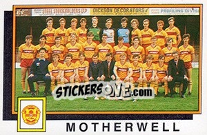 Sticker Team - UK Football 1985-1986 - Panini