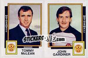 Sticker Tommy McLean / John Gardiner - UK Football 1985-1986 n. 518 - Panini