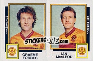 Cromo Graeme Forbes / Ian MacLeod - UK Football 1985-1986 - Panini