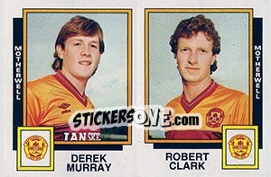 Cromo Derek Murray / Robert Clark - UK Football 1985-1986 - Panini