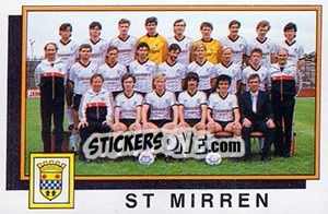 Figurina Team - UK Football 1985-1986 - Panini