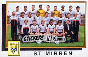 Sticker Team - UK Football 1985-1986 - Panini