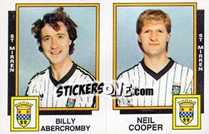 Sticker Billy Abercromby / Neil Cooper - UK Football 1985-1986 n. 539 - Panini