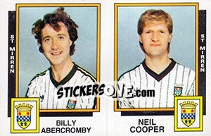 Figurina Billy Abercromby / Neil Cooper - UK Football 1985-1986 - Panini