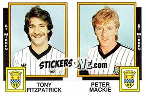 Sticker Tony Fitzpatrick / Peter Mackie - UK Football 1985-1986 n. 540 - Panini