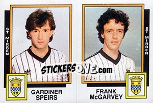 Sticker Gardiner Speirs / Frank McGarvey - UK Football 1985-1986 n. 542 - Panini