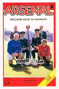 Sticker Arsenal - UK Football 1985-1986 - Panini