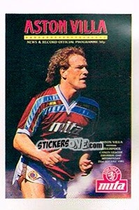 Cromo Aston Villa - UK Football 1985-1986 - Panini