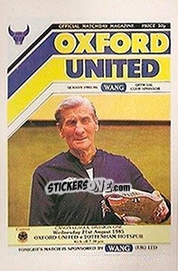 Sticker Oxford United - UK Football 1985-1986 - Panini