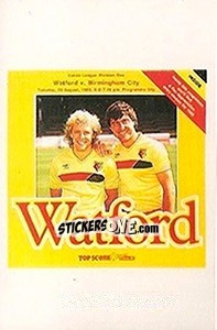 Figurina Watford - UK Football 1985-1986 - Panini