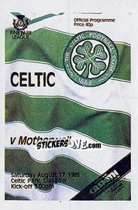 Sticker Celtic - UK Football 1985-1986 - Panini