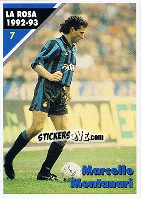 Sticker Marsello Monfanari - Inter Milan 1992-1993 n. 7 - Masters Cards