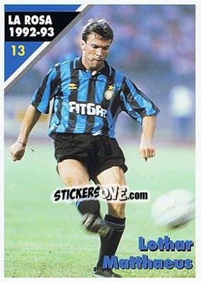 Figurina Lothar Matthaeus - Inter Milan 1992-1993 - Masters Cards